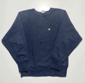 【M】90s Vintage Champion REVERSE WEAVE 90年代 ヴィンテージ チャンピオン リバースウィーブ 目付き クルーネック ネイビー メキシコ製