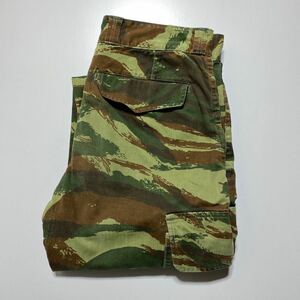 [76L]1970s Vintage Franch Army M-47 Cargo Pants 1970 period Vintage France army M-47 cargo pants Lizard duck G1978