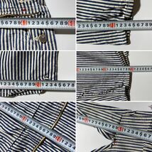 Vintage Hickory Stripe Cotton Double Knee Overalls ヴィンテージ ヒッコリーストライプ コットン ダブルニー オーバーオール G2008_画像8