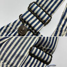 Vintage Hickory Stripe Cotton Double Knee Overalls ヴィンテージ ヒッコリーストライプ コットン ダブルニー オーバーオール G2008_画像5