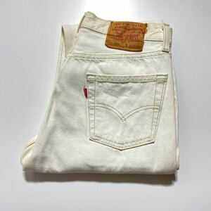 【W30/L34】1990s Levi's 501-0655 White Denim Pants 1990年代 リーバイス 501 ホワイト デニム パンツ USA製 G2092