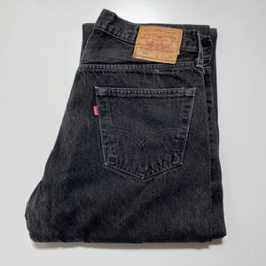 【34×34】90s Levi's 501 0660 Black Denim Pants 90年代 リーバイス 501-0660 ブラック デニム パンツ 先染め USA製 G2102