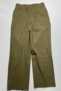 【W30/L31】1940s Vintage US.ARMY WOOL Serge Trousers 1940年代 ヴィンテージ アメリカ陸軍 ウール サージ トラウザー R1315