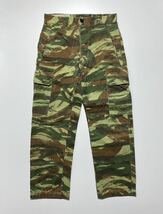 【76L】1970s Vintage Franch Army M-47 Cargo Pants 1970年代 ヴィンテージ フランス軍 M-47 カーゴパンツ リザードカモ G1978_画像2