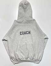 【XL】90s Hanes Lady Mustangs Soccer COACH Print Hoodie 90年代 ヘインズ プリント フーディ パーカー USA製 Y1055_画像2