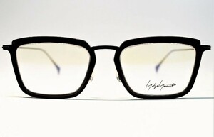 495ユーロ（69000円相当） YOHJI YAMAMOTO メガネフレーム 眼鏡 ヨウジヤマモトメンズ レディース 日本製 灰色 黒 ボックス付 新品 