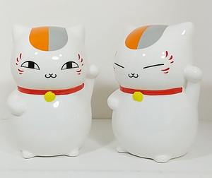  Natsume's Book of Friends nyanko. raw savings box ceramics and porcelain made all 2 kind unopened goods 