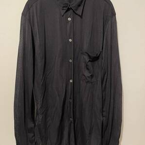 1996頃 本人期 パンチングメッシュ 長袖 シャツ ファーストライン ヘルムートラング Helmut Lang Punching Mesh Long Shirt First Line