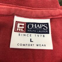 90s　CHAPS RALPH LAUREN　チャップス ラルフローレン　半袖　プリントTシャツ　メンズ　Lサイズ　レトロ　ヴィンテージ　古着_画像4