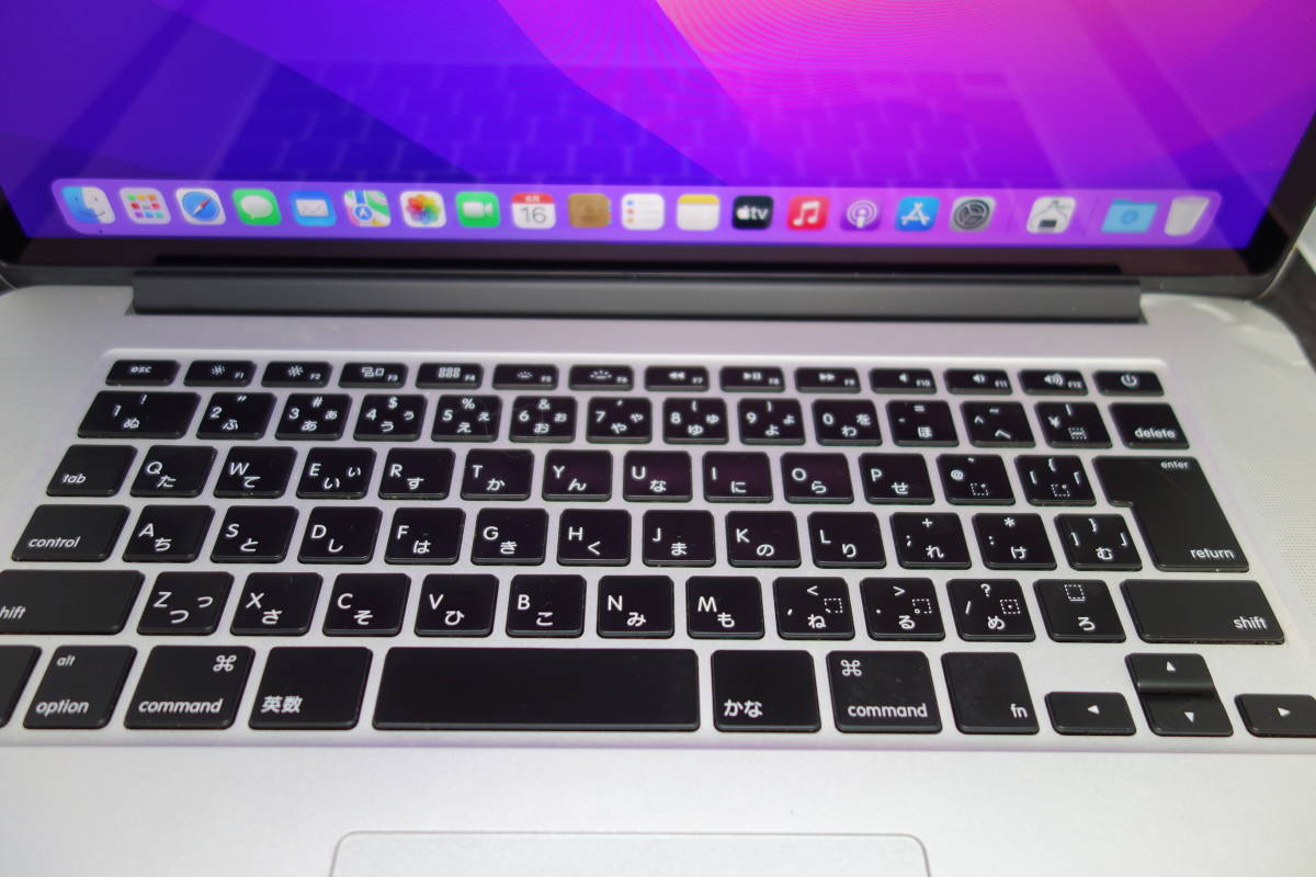 261)【Apple】MacBook Pro Mid 2015 Retina 15インチ A1398 Corei7