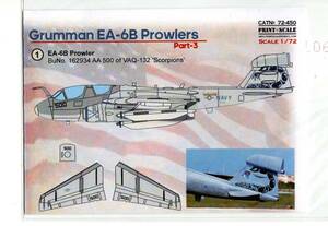 1/72 Print Scaleプリントスケールデカール　72-450　Grumman EA-6B Prowlers Part 3