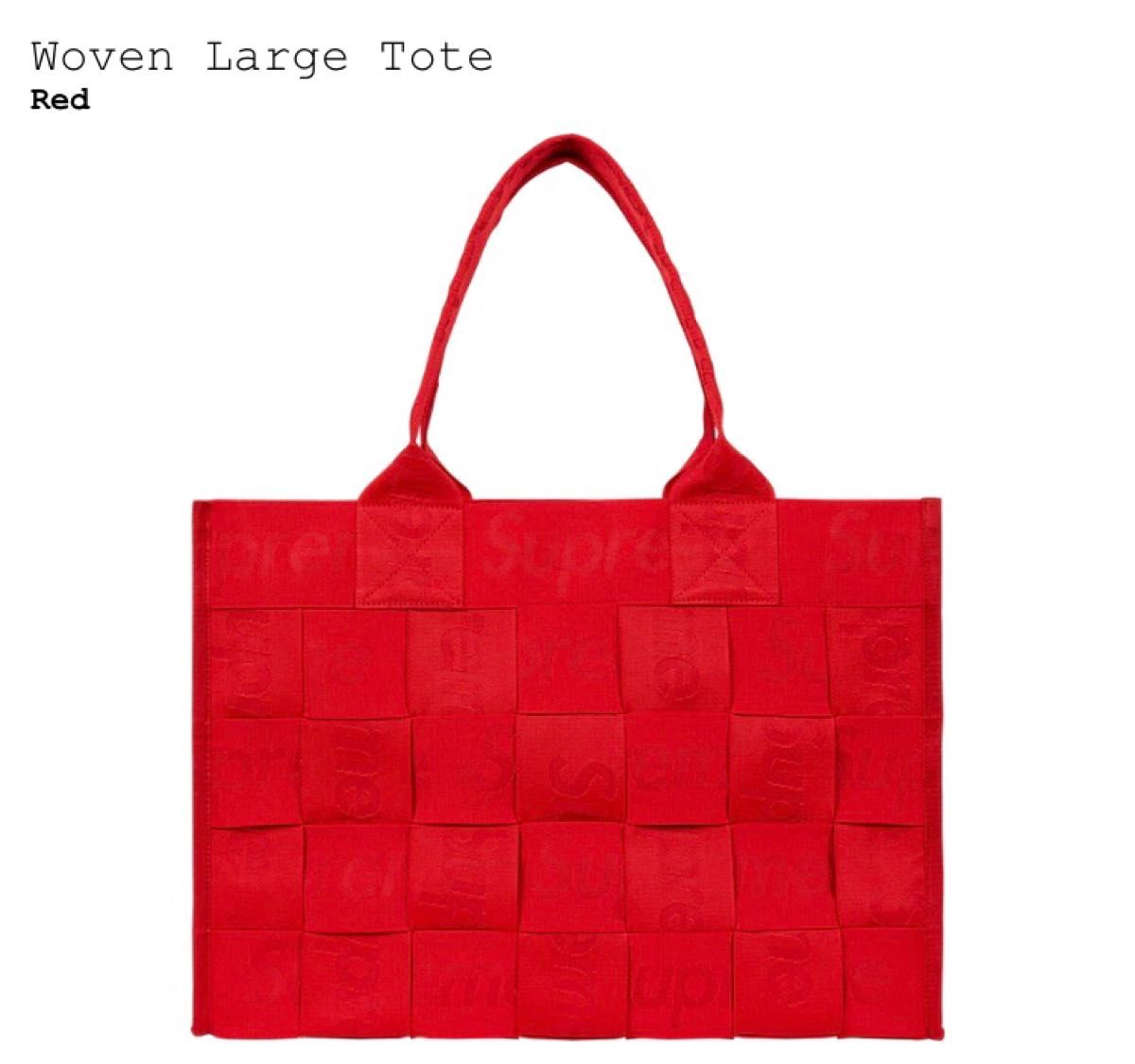 Supreme Woven Large Tote Bag RED｜Yahoo!フリマ（旧PayPayフリマ）