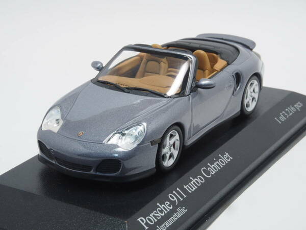 PMA 1/43 ポルシェ 911 ターボ　カブリオレ グレー PORSCHE TURBO CABRIOLET