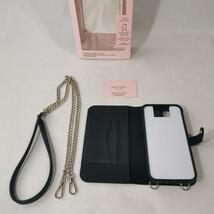 kate spade iPhone12/12pro用 スマホケース ラメ黒_画像6