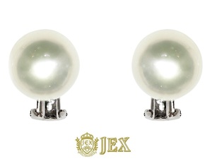 Pearl K14WG White Butterfly pearl earrings . earrings NO.124232