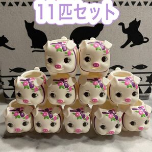 1号鉢カバー 花豚 こぶた 花ブータン 11匹セット