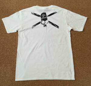 TFOA・武装戦線・ドクロ・プリントTシャツ・白・XL