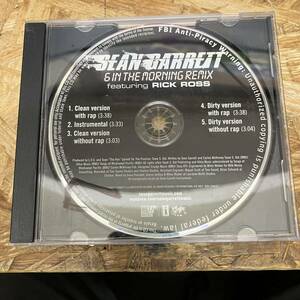 ◎! HIPHOP,R&B SEAN GARRETT - 6 IN THE MORNING REMIX INST,シングル CD 中古品