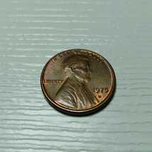 コレクション ヴィンテージコイン アメリカ貨幣 1セント硬貨 1975年 アンティーク リンカーン 銅貨 1ｃ_画像1