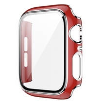 【アップルウォッチカバー/レッド×シルバー/42mm用】フルカバーケース 1個 Apple Watch 全面保護 耐衝撃 Series5 Series4 Series6 SE_画像1