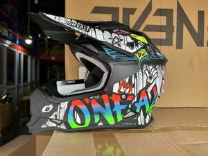Oneal オニール オフロードヘルメット 3 SERIES FUEL Helmet 2023モデル ダブルシールド レア品 M-2XL レインボー