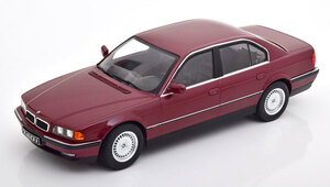 KK scale 1/18 BMW 740i E38 1994　ダークレッド　ダイキャスト製　フィアット