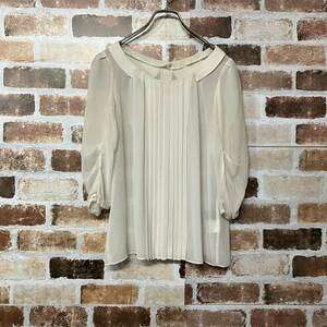 [BODY DRESSING Deluxe] tuck sleeve pleat blouse 