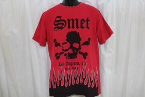 スメット SMET メンズ半袖Tシャツ Lサイズ レッド 新品 赤