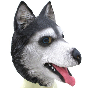  animal mask husky dog headdress head gear mask headdress 