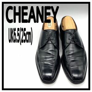 CHEANEY (チーニー) ドレスシューズ ビジネスシューズ レザー ブラック 黒 UK6.5 25cm 革靴 イングランド製 メンズ