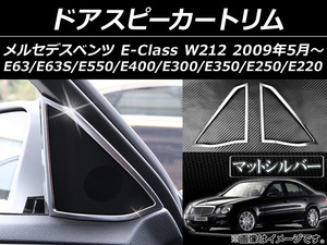 ドアスピーカートリム メルセデス・ベンツ Eクラス W212 2009年05月～ ABS製 ツイーター用 マット調 AP-IT009 入数：1セット(左右)