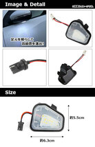 LEDウェルカムライト フォルクスワーゲン パサートCC 2009年～2012年 ホワイト 18SMD 入数：1セット(左右) AP-LL166_画像2