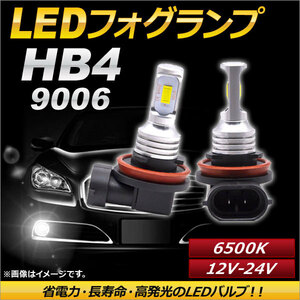 AP LEDフォグランプ HB4/9006 6500k ホワイト ハイパワー 12-24V AP-LB093-WH 入数：1セット(左右)