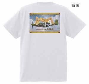 ホットロッド系 Tシャツ 白 W ロカビリー アメカジ レトロ ノーズアート バーガスガール ピンナップガール 1940s 1950s オールディーズ