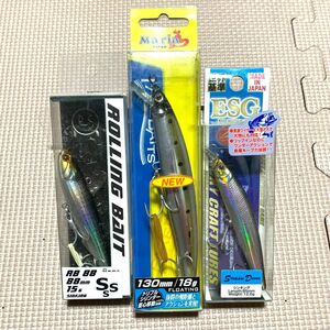 新品　シーバス用ルアー　3点セット　タックルハウス　ヤマリア　ラッキークラフト