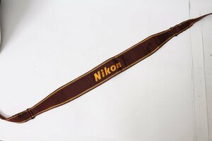 ★中古品★Nikon・ニコン ストラップ えんじ/黄！