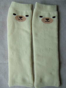  leg warmers bear white 28cm reverse side pie ru ground free size cooling measures also *