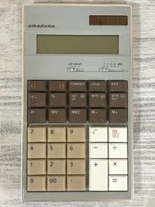 * stylish color scheme * amadana Amadana calculator LC-104 ELECTRONIC CALCULATOR count machine office work house total 4218