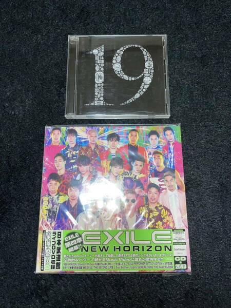 即決 送料無料 EXILE CD2作品セット 19-Road to AMAZING WORLD- CD＋DVD NEW HORIZON CD＋2DVD 初回限定 EPサイズ紙ジャケット仕様