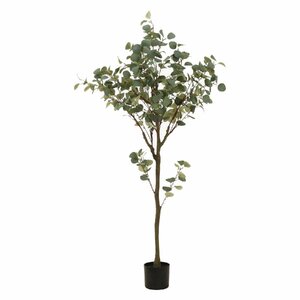 フェイクグリーン 観葉植物 ユーカリ 高さ150ｃｍ 造花【新品】【送料無料】(北海道 沖縄 離島は別途送料)