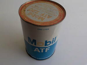 旧車 MOBIL　モービル　ATF　 OIL缶 空き缶 　昭和　レトロ