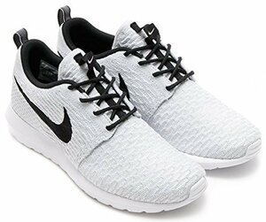 24cm● ナイキ フライニット ローシラン 白 黒 NIKE FLYKNIT ROSHERUN 677243 101 ローシ 