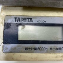 √M√ TANITA タニタ 卓上スケール KD-200 中古品 動作確認済み 厨房用品 厨房 クッキングスケール √Z-230612_画像3