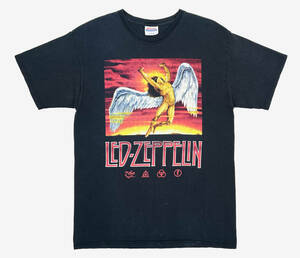 2000s LED ZEPPELIN S/S Tee M Black オールド半袖Tシャツ レッドツェッペリン バンド ロック ブラック 黒 両面プリント