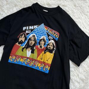 【美品・80s】PINK FLOYD Tシャツ　パキ綿　シングルステッチ　L 黒