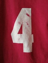 ヴィンテージ カレッジTシャツ 90s made in USA BEST ユニフォームデザイン 半袖 赤 ロゴT アメリカ製 古着 アメカジ FRUIT OF THE LOOM_画像5