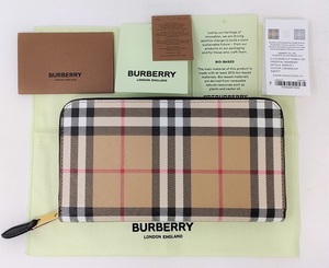 新品 バーバリー 財布 ラウンドファスナー長財布 BURBERRY ヴィンテージチェック 8058016