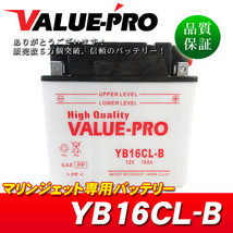 新品 開放型バッテリー YB16CL-B 互換 GB16CL-B FB16CL-B / ARCTOCO Tiger Shark全船艇 / POLARIS SL650cc～900cc SLTX MSX140_画像1