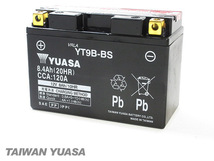 台湾ユアサバッテリー YUASA AGM YT9B-BS ◆ GT9B-4 FT9B-4 DT9B-4 互換 2001～2006年 マジェスティ マジェスティC SG03J_画像3