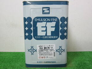 在庫数(2) 水性塗料 ライトベージュ色(25-85C/30ノウ) つや有り SK化研 水性クリーンタイトSI 16kg